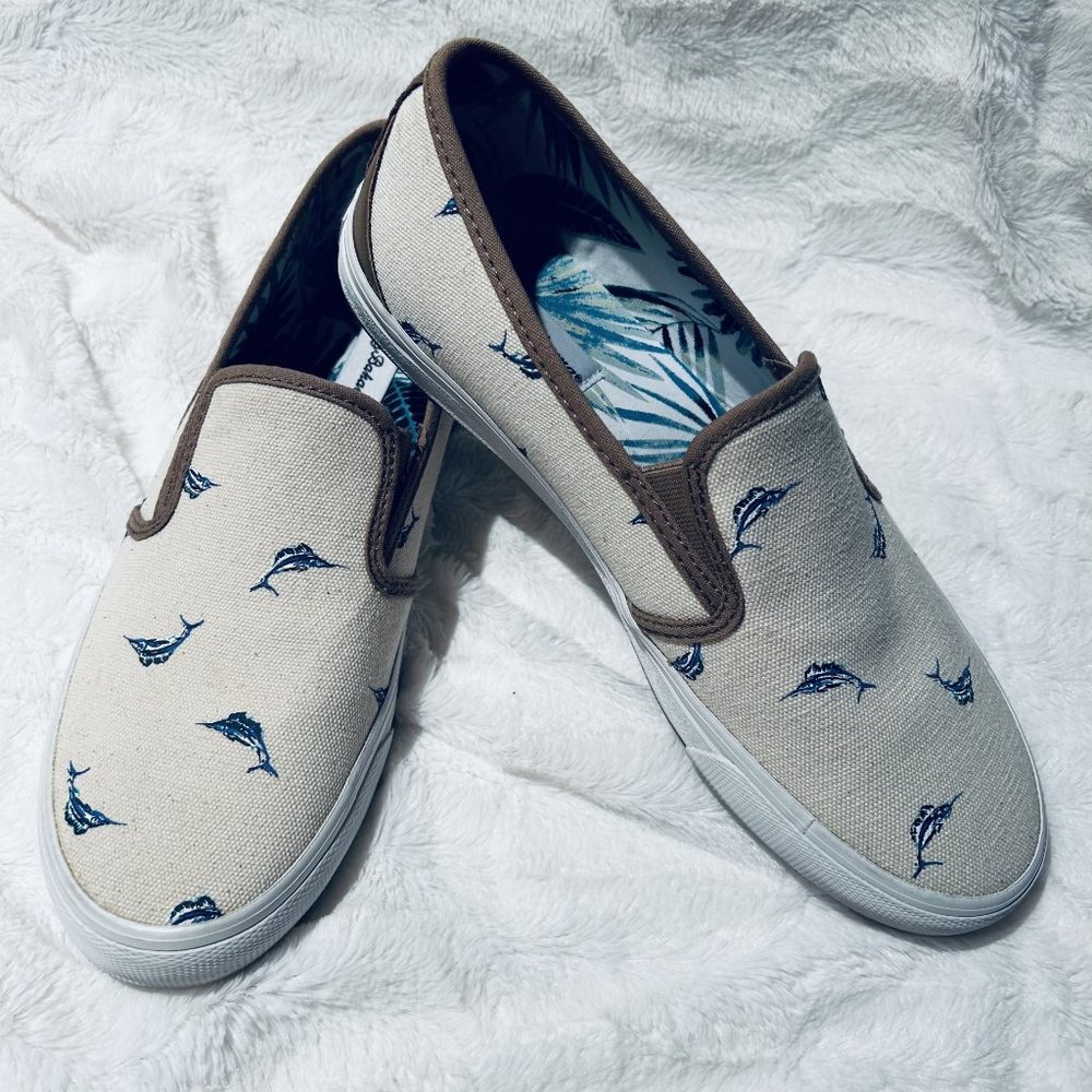 Tommy Bahama Men's Pacific Ridge Marlin Print Slip-On Loafer